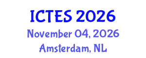 International Conference on Teaching and Education Sciences (ICTES) November 04, 2026 - Amsterdam, Netherlands