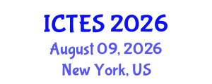 International Conference on Teaching and Education Sciences (ICTES) August 09, 2026 - New York, United States