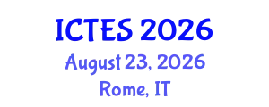 International Conference on Teaching and Education Sciences (ICTES) August 23, 2026 - Rome, Italy