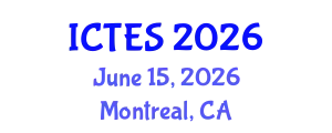 International Conference on Teaching and Education Sciences (ICTES) June 15, 2026 - Montreal, Canada