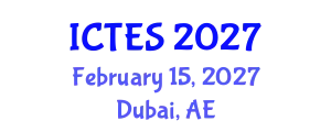 International Conference on Teaching and Education Sciences (ICTES) February 15, 2027 - Dubai, United Arab Emirates