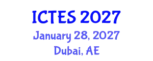 International Conference on Teaching and Education Sciences (ICTES) January 28, 2027 - Dubai, United Arab Emirates