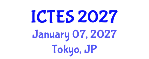 International Conference on Teaching and Education Sciences (ICTES) January 07, 2027 - Tokyo, Japan