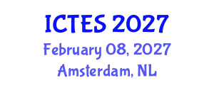 International Conference on Teaching and Education Sciences (ICTES) February 08, 2027 - Amsterdam, Netherlands