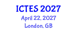 International Conference on Teaching and Education Sciences (ICTES) April 22, 2027 - London, United Kingdom