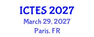 International Conference on Teaching and Education Sciences (ICTES) March 29, 2027 - Paris, France