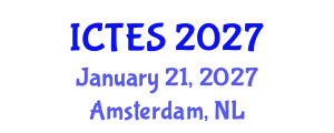 International Conference on Teaching and Education Sciences (ICTES) January 21, 2027 - Amsterdam, Netherlands