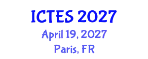 International Conference on Teaching and Education Sciences (ICTES) April 19, 2027 - Paris, France