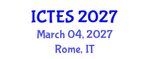 International Conference on Teaching and Education Sciences (ICTES) March 04, 2027 - Rome, Italy