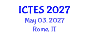 International Conference on Teaching and Education Sciences (ICTES) May 03, 2027 - Rome, Italy