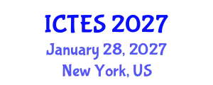International Conference on Teaching and Education Sciences (ICTES) January 28, 2027 - New York, United States