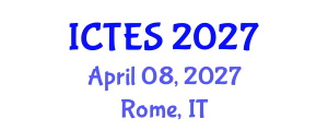 International Conference on Teaching and Education Sciences (ICTES) April 08, 2027 - Rome, Italy