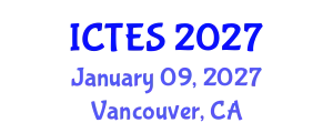 International Conference on Teaching and Education Sciences (ICTES) January 09, 2027 - Vancouver, Canada
