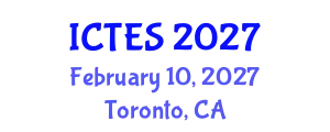 International Conference on Teaching and Education Sciences (ICTES) February 10, 2027 - Toronto, Canada