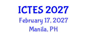 International Conference on Teaching and Education Sciences (ICTES) February 17, 2027 - Manila, Philippines