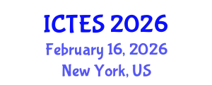 International Conference on Teaching and Education Sciences (ICTES) February 16, 2026 - New York, United States