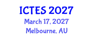 International Conference on Teaching and Education Sciences (ICTES) March 17, 2027 - Melbourne, Australia