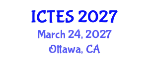 International Conference on Teaching and Education Sciences (ICTES) March 24, 2027 - Ottawa, Canada