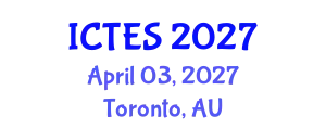 International Conference on Teaching and Education Sciences (ICTES) April 03, 2027 - Toronto, Australia