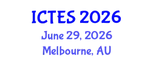 International Conference on Teaching and Education Sciences (ICTES) June 29, 2026 - Melbourne, Australia
