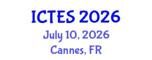 International Conference on Teaching and Education Sciences (ICTES) July 10, 2026 - Cannes, France