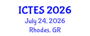 International Conference on Teaching and Education Sciences (ICTES) July 24, 2026 - Rhodes, Greece