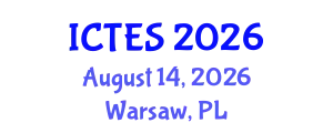 International Conference on Teaching and Education Sciences (ICTES) August 14, 2026 - Warsaw, Poland