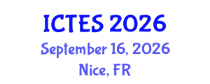 International Conference on Teaching and Education Sciences (ICTES) September 16, 2026 - Nice, France