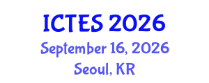 International Conference on Teaching and Education Sciences (ICTES) September 16, 2026 - Seoul, Republic of Korea
