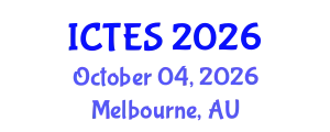 International Conference on Teaching and Education Sciences (ICTES) October 04, 2026 - Melbourne, Australia