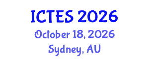 International Conference on Teaching and Education Sciences (ICTES) October 18, 2026 - Sydney, Australia
