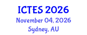 International Conference on Teaching and Education Sciences (ICTES) November 04, 2026 - Sydney, Australia