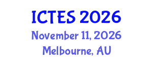 International Conference on Teaching and Education Sciences (ICTES) November 11, 2026 - Melbourne, Australia