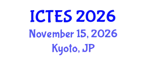 International Conference on Teaching and Education Sciences (ICTES) November 15, 2026 - Kyoto, Japan