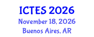 International Conference on Teaching and Education Sciences (ICTES) November 18, 2026 - Buenos Aires, Argentina