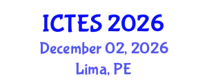 International Conference on Teaching and Education Sciences (ICTES) December 02, 2026 - Lima, Peru