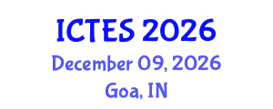 International Conference on Teaching and Education Sciences (ICTES) December 09, 2026 - Goa, India