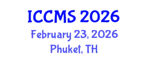 International Conference on Clinical Mass Spectrometry (ICCMS) February 23, 2026 - Phuket, Thailand