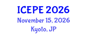 International Conference on Electrical Power Engineering (ICEPE) November 15, 2026 - Kyoto, Japan
