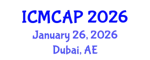 International Conference on Meteorology, Climatology and Atmospheric Physics (ICMCAP) January 26, 2026 - Dubai, United Arab Emirates