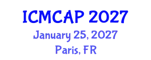 International Conference on Meteorology, Climatology and Atmospheric Physics (ICMCAP) January 25, 2027 - Paris, France