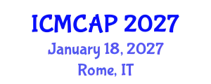 International Conference on Meteorology, Climatology and Atmospheric Physics (ICMCAP) January 18, 2027 - Rome, Italy
