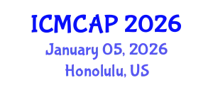 International Conference on Meteorology, Climatology and Atmospheric Physics (ICMCAP) January 05, 2026 - Honolulu, United States