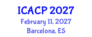 International Conference on Atmospheric Chemistry and Physics (ICACP) February 11, 2027 - Barcelona, Spain