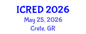 International Conference on Regional Economic Development (ICRED) May 25, 2026 - Crete, Greece