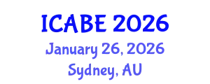 International Conference on Accounting, Business and Economics (ICABE) January 26, 2026 - Sydney, Australia