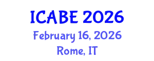 International Conference on Accounting, Business and Economics (ICABE) February 16, 2026 - Rome, Italy