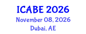 International Conference on Accounting, Business and Economics (ICABE) November 08, 2026 - Dubai, United Arab Emirates