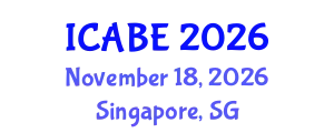 International Conference on Accounting, Business and Economics (ICABE) November 18, 2026 - Singapore, Singapore