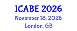 International Conference on Accounting, Business and Economics (ICABE) November 18, 2026 - London, United Kingdom